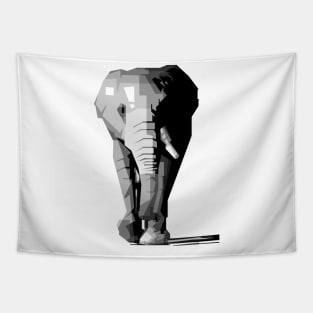 elephant grayscale Tapestry