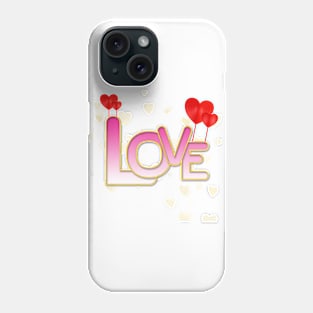 "Blushing Love Symphony" Phone Case