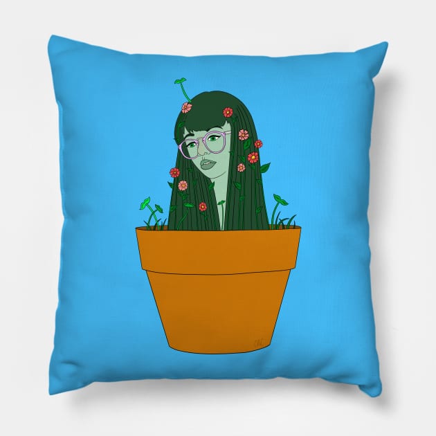 Little Plant Friend Pillow by Creighcreigh