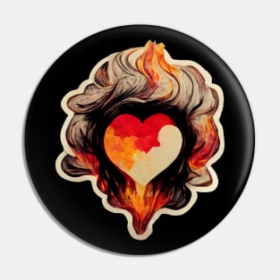 My heart burns for you Pin