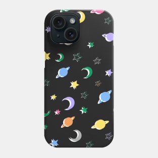 Multi Colour, Space Stars Pattern Phone Case