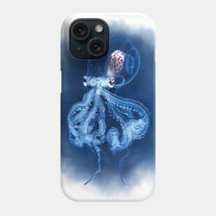 Cephalopod (blue version) Phone Case