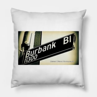 Burbank Boulevard, North Hollywood, California by Mistah Wilson Pillow