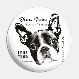 Boston Terrier dog Pin