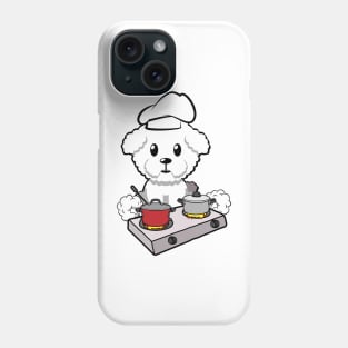 Cute furry dog is cooking Phone Case