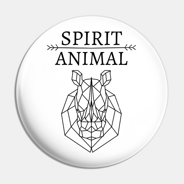 Spirit Animal - rhino - Spirit Animal Rhino - Pin | TeePublic Spirit Animal - rhino - Spirit Animal Rhino - Pin | TeePublic