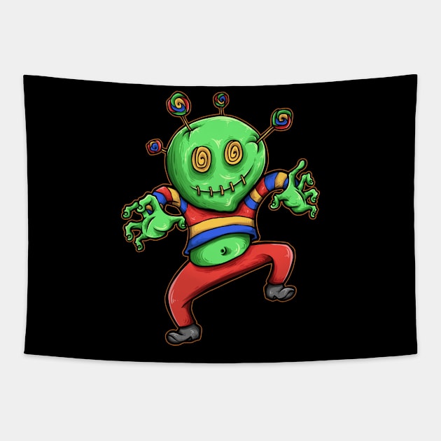 SCARY CLOWN HALLOWEEN Tapestry by ReignGFX