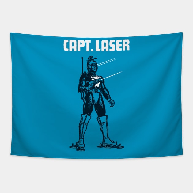 Captain Laser | Capt. Laser | Major Matt Mason Tapestry by japonesvoador