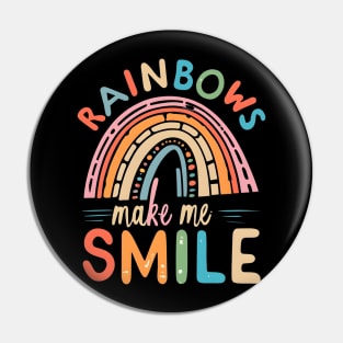 Rainbow make me smile Pin