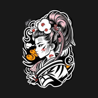 Japanese Geisha inspired tshirt T-Shirt