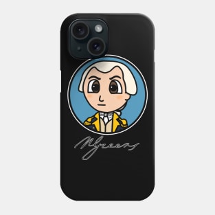 Nathanael Greene Patriot Portrait with Signature Phone Case