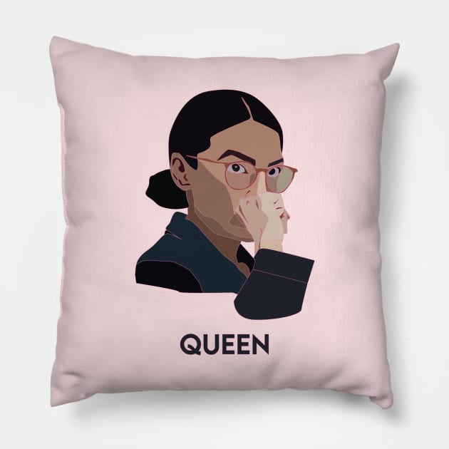 AOC Queen illustration Pillow by Window House