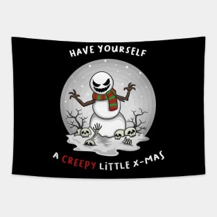 Evil Snowman Tapestry