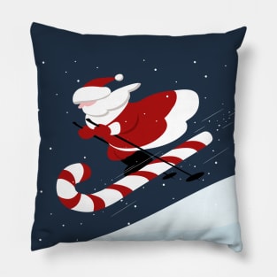 Cute Cartoon Santa Christmas Card Pillow