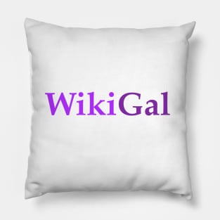 Cute -T-shirt for Woman and Girls who Love Tech - WikiGal Pillow