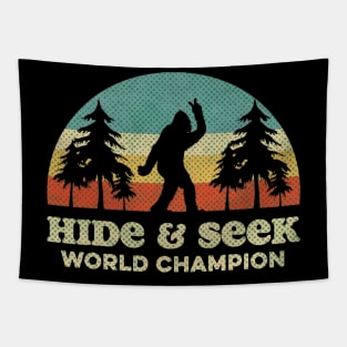 Bigfoot Hide & Seek World Champion - RETRO Tapestry