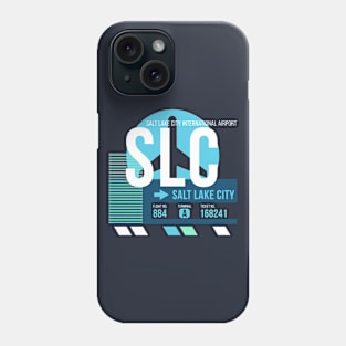 Salt Lake City (SLC) Airport // Sunset Baggage Tag Phone Case