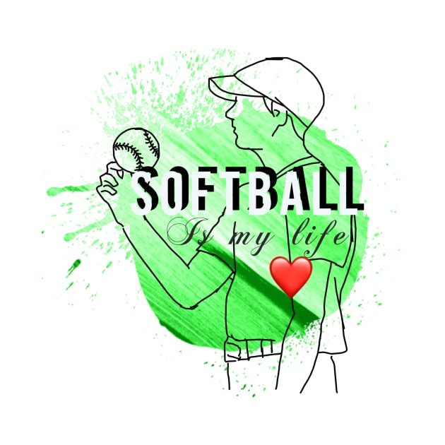 Softball is my life by Grafititee