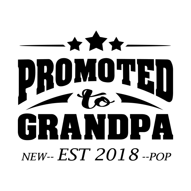 'Promoted to Grandpa' Pleasant Fathers Day Gift by ourwackyhome