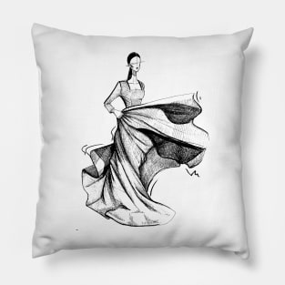 Dress Fashion illustration Pillow