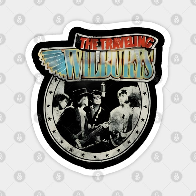 Traveling-Wilburys Magnet by dtr_art