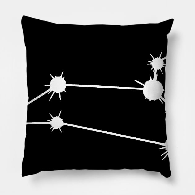 Leo Constellation Pillow by Scrap Heap Shop