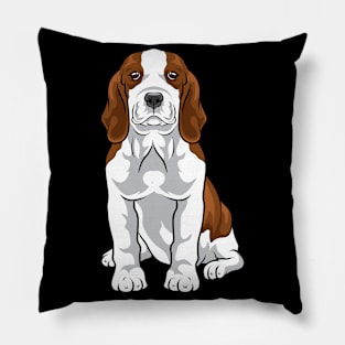 Illustration of a super cute beagle. Pillow