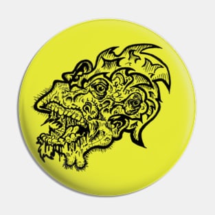 Abstract Creature Art Pin