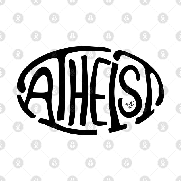 Atheist Oval by Tai's Tees by TaizTeez