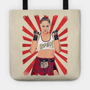 Ronda Rousey Wrestling Vintage Fan Art Tote