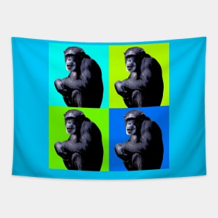 Chimp Pop Art Tapestry