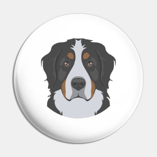 Bernese Mountain Dog Face Pin