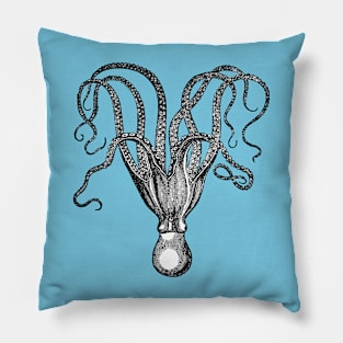 Antique Victorian Octopus Ocean Life Pillow