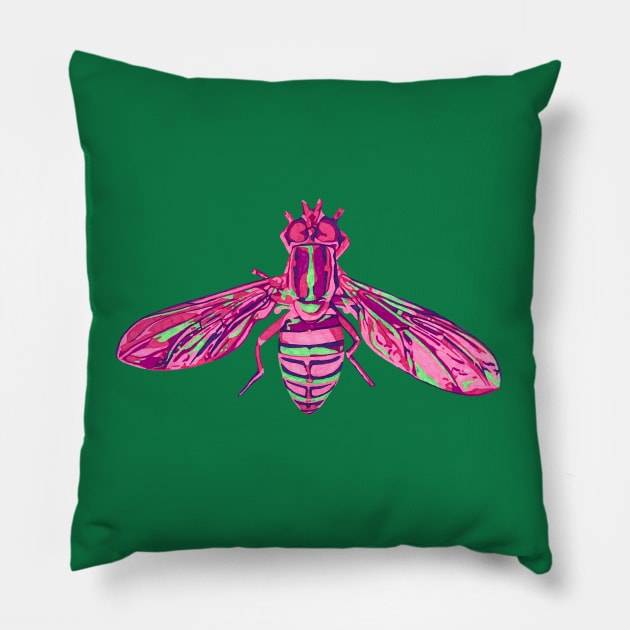 Hoverfly Pillow by RaLiz