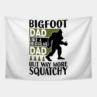 Bigfoot Dad Saying Tapestry