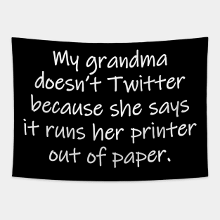 Grandma Twitter Tapestry