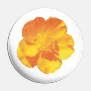 Golden Buttercup Flower Pin