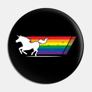 Pride Magic Unicorn Rainbow Gallop Pin