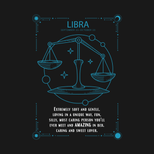 Libra  Zodiac Sygns Symbol With Sexy Personality Quote T-Shirt