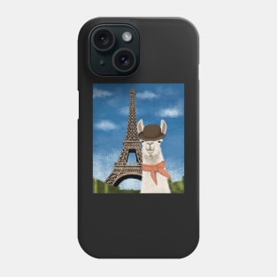 Llama In Paris Phone Case