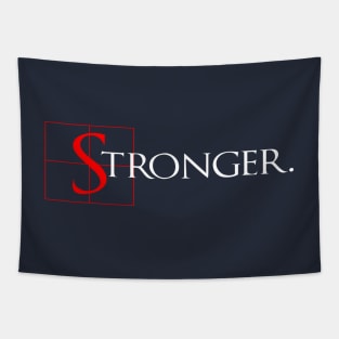 Stronger motivation quotes vintage graphics Tapestry