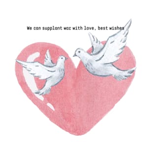Embracing Peace: Love & Doves Design T-Shirt