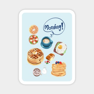 Morning! Breakfast Poster Magnet