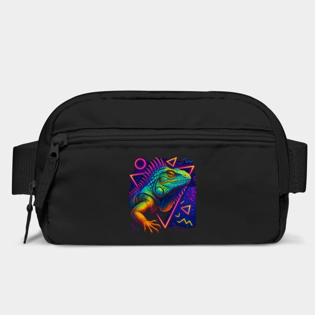 Retro Neon Spiny Tailed Iguana by Reptiq's Store