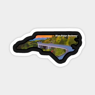 North Carolina Outline - Blue Ridge Parkway Magnet