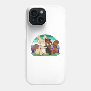 Gay - Fennec Fox + Red Panda Hug Phone Case