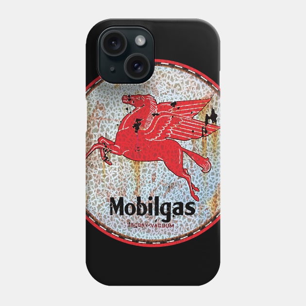 Mobil Pegasus sign - rusty as hell Phone Case by starryeuchar