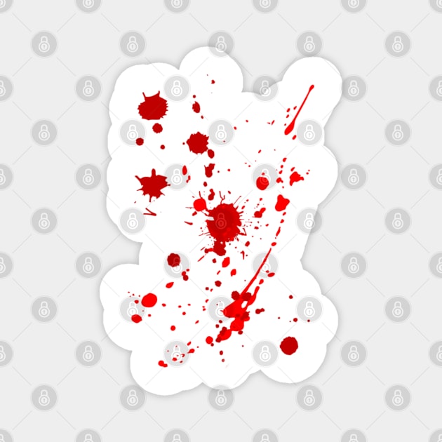 BLOOD SPLATTER Magnet by BoneArtPetite