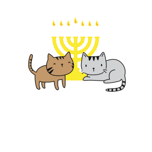 Happy Hanukkah - Hanukcats! Funny Cat lover Hannukah gifts T-Shirt