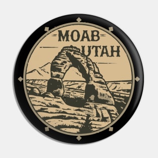 Moab Utah Vintage Outdoor Pin